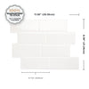 Smart Tiles Peel and Stick 4-Sheet 12 x 9 Backsplash - Metro Blanco|Dosseret Smart Tiles peler et coller 12 x 9, 4 feuilles - Metro Blanco