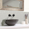 Smart Tiles Peel and Stick 4-Sheet 12 x 9 Backsplash - Metro Cassandra|Dosseret Smart Tiles peler et coller 12 x 9, 4 feuilles - Metro Cassandra