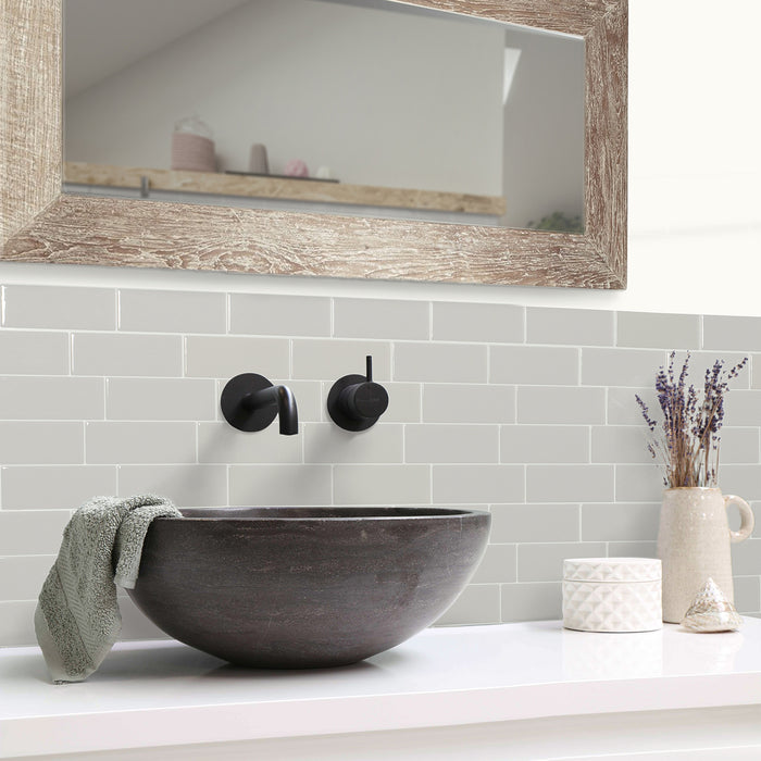 Smart Tiles Peel and Stick 4-Sheet 12 x 9 Backsplash - Metro Cassandra