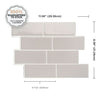 Smart Tiles Peel and Stick 4-Sheet 12 x 9 Backsplash - Metro Cassandra|Dosseret Smart Tiles peler et coller 12 x 9, 4 feuilles - Metro Cassandra