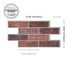 Smart Tiles Peel and Stick 2-Sheet 21 x 11 Backsplash - Brik Porto|Dosseret Smart Tiles peler et coller 21 x 11, 2 feuilles - Brik Porto