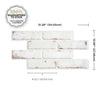 Smart Tiles Peel and Stick 2-Sheet 21 x 11 Backsplash - Brik Toscana|Dosseret Smart Tiles peler et coller 21 x 11, 2 feuilles - Brik Toscana