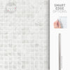 Smart Tiles Peel and Stick 2-Sheet 23 x 12 Backsplash - Blok Minimo|Dosseret Smart Tiles peler et coller 23 x 12, 2 feuilles - Blok Minimo