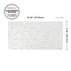 Smart Tiles Peel and Stick 2-Sheet 23 x 12 Backsplash - Blok Minimo|Dosseret Smart Tiles peler et coller 23 x 12, 2 feuilles - Blok Minimo