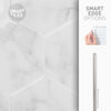 Smart Tiles Peel and Stick 4-Sheet 10 x 11 Backsplash - Hexa Yule|Dosseret Smart Tiles peler et coller 10 x 11, 4 feuilles - Hexa Yule