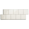 Smart Tiles Peel and Stick 2-Sheet 22 x 8 Backsplash - Square Velden|Dosseret Smart Tiles peler et coller 22 x 8, 2 feuilles - Square Velden