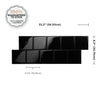 Smart Tiles Peel and Stick 2-Sheet 22 x 8 Backsplash - Square Berlin|Dosseret Smart Tiles peler et coller 22 x 8, 2 feuilles - Square Berlin