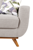 Kort & Co. Freeman 2-Piece Left-Facing Sectional with Wood Legs – Dove White | Sofa sectionnel gauche Freeman de Kort & Co. 2 pièces de po en tissu d’apparence lin avec pattes en bois - blanc colombe