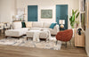 Horizon 2-Piece Left-Facing Fabric Sectional with Wood Base and Legs - Stone | Sofa sectionnel de gauche Horizon 2 pièces en tissu avec base et pattes en bois - pierre
