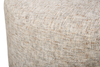 Made in Canada Customizable Sofa Lab Round 38" Fabric Ottoman – Rust Accent Fabric | Pouf courbé personnalisable de Sofa Lab de 38 po fabriqué au Canada en tissu - tissu décoratif Rust