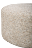 Made in Canada Customizable Sofa Lab Round 38" Fabric Ottoman – Rust Accent Fabric | Pouf courbé personnalisable de Sofa Lab de 38 po fabriqué au Canada en tissu - tissu décoratif Rust