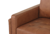 Chateau d’Ax Venice 91" Traditional Genuine Leather Sofa – Light Brown | Sofa traditionnel Venice de Château d’Ax de 91 po en cuir véritable - brun clair
