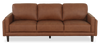 Chateau d’Ax Venice 91\" 100% Genuine Leather Sofa – Light Brown
