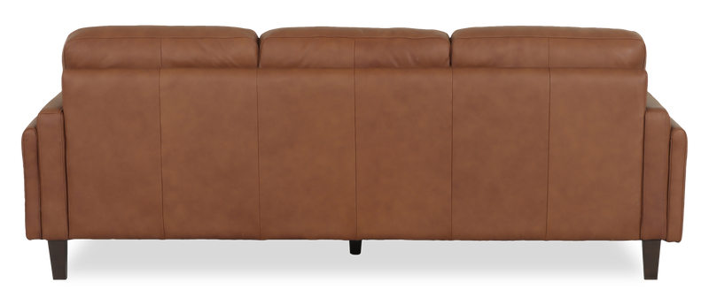 Chateau d’Ax Venice 91\" 100% Genuine Leather Sofa – Light Brown