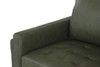 Chateau d’Ax Venice 91" Traditional Genuine Leather Sofa – Green | Sofa traditionnel Venice de Château d’Ax de 91 po en cuir véritable - vert