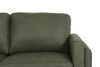 Chateau d’Ax Venice 91" Traditional Genuine Leather Sofa – Green | Sofa traditionnel Venice de Château d’Ax de 91 po en cuir véritable - vert