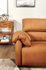 Momento 90" Genuine Leather Power Reclining Sofa – Caramel | Sofa à inclinaison électrique Momento de 90 po en cuir véritable - caramel