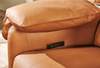 Momento 90" Genuine Leather Power Reclining Sofa – Caramel | Sofa à inclinaison électrique Momento de 90 po en cuir véritable - caramel