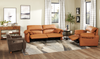 Momento 54" Genuine Leather Power Reclining Chair – Caramel | Fauteuil à inclinaison électrique Momento de 54 po en cuir véritable - caramel