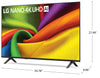 LG 50" NU850 Nano 4K Smart webOS TV (50NU850BPUA.ACC) – 2026 Model | Téléviseur intelligent LG NU850 Nano 4K de 50 po avec webOS (50NU850BPUA.ACC) - modèle 2026