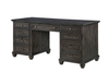 Benhill 66\" Desk with Storage - Weathered Coal