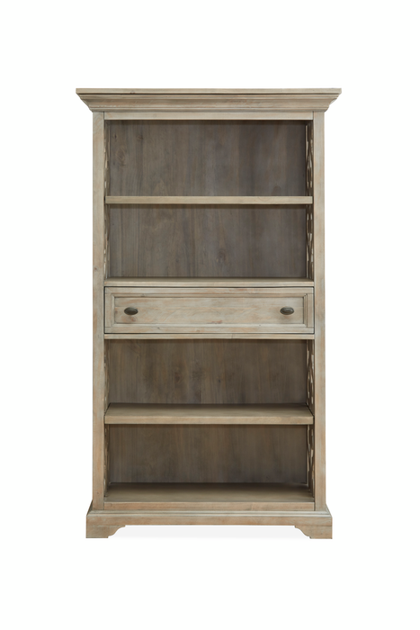 Harold 40\" Bookcase with Adjustable Shelves - Dovetail Grey 