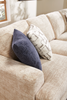 Made in Canada Customizable Sofa Lab Curve 4-Piece Right-Facing Sectional with Cuddler - Plush Parchment | Sofa sectionnel de droite 4 pièces avec fauteuil enveloppant personnalisable Curve de Sofa Lab fabriqué au Canada en tissu - Plush Parchment
