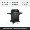 Broil King Signet 390 Shadow 3-Burner 40,000-BTU Natural Gas BBQ - 844187 Grill | Broil King Signet 390 Shadow 3-bruleurs 40 000 BTU Barbecue a gaz naturel - 844187
