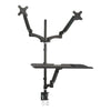 Tygerclaw Sit Stand Desktop Workstation - Black
