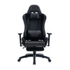 Tygerclaw Gaming Office Chair with Lumbar Pillow & Leg Rest - Black|Fauteuil de jeu et de bureau TygerClaw avec coussin lombaire et repose-pieds - noir