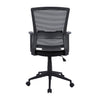 Tygerclaw Mid Back Mesh & Fabric Office Chair - Black|Fauteuil de bureau en mailles et tissu TygerClaw à mi-dossier - noir