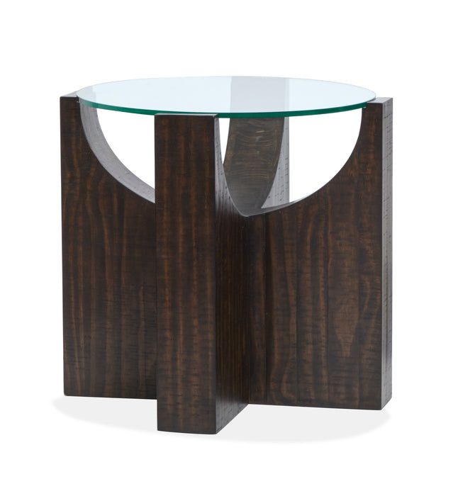 Temple 28\" Accent Table - Rustic Tavern