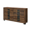 Titanium Bedroom 6-Drawer Dresser, 58.5"W x 34.1"H – Brown