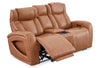 Shaquille O’Neal Home Titan 81" Genuine Leather Power Reclining Loveseat with Shaq-o-pedic Comfort – Earth | Causeuse à inclinaison électrique Titan de Shaquille O’Neal Home de 81 po en cuir véritable avec confort Shaq-o-pedic - terre