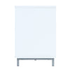 Manhattan Comfort Brighton 60" TV Stand with Glass Shelves & Media Wire Management - White|Meuble pour téléviseur Brighton de Manhattan Comfort de 60 po avec tablettes en verre et système de gestion des câbles - blanc