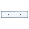 Manhattan Comfort Brighton 60" TV Stand with Glass Shelves & Media Wire Management - White|Meuble pour téléviseur Brighton de Manhattan Comfort de 60 po avec tablettes en verre et système de gestion des câbles - blanc