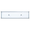 Manhattan Comfort Brighton 60" TV Stand with Glass Shelves & Media Wire Management - White|Meuble pour téléviseur Brighton de Manhattan Comfort de 60 po avec tablettes en verre et système de gestion des câbles - blanc