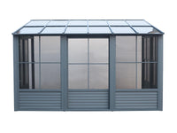 Gazebo Penguin Florence - Wall Mounted Solarium 8x12 Polycarbonate Roof
