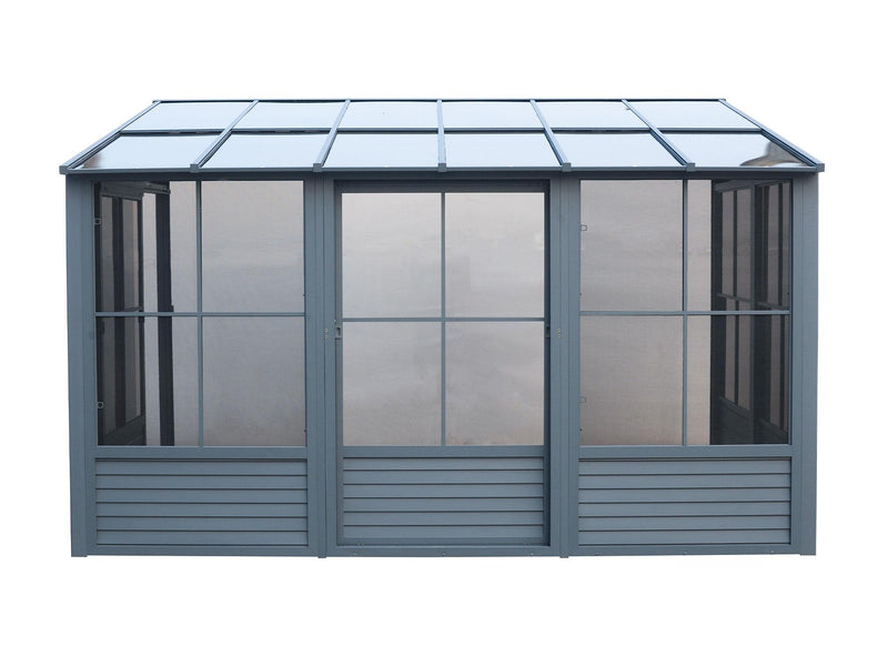 Gazebo Penguin Florence - Wall Mounted Solarium 10x12 Polycarbonate Roof