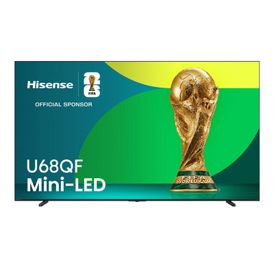 HISENSE 100" U68QF Mini-LED QLED 4K UHD AI Fire TV (100U68QF) | Téléviseur QLED à Mini DEL HISENSE U68QF UHD 4K de 100 po avec IA et Fire TV (100U68QF)
