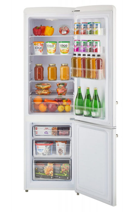 Off-Grid Classic Retro by Unique 10 Cu. Ft. Solar Powered DC Bottom Mount Refrigerator - UGP-275L W