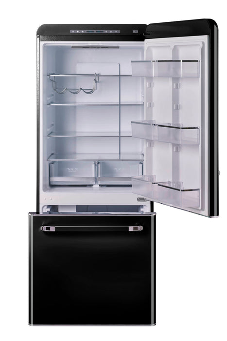 Classic Retro by Unique 18 cu.ft. Frost-Free Bottom Freezer Refrigerator - UGP-510L B AC