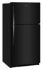 Whirlpool 32.8" 21 Cu. Ft. Top Freezer Refrigerator - Black - WRTX7421TB | Réfrigérateur Whirlpool de 21 pi³ et de 32,8 po à congélateur supérieur - noir - WRTX7421TB