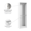 Bestar Florence 25" Modular Double Hanging Closet System - White|Système de garde-robe modulaire à 2 espaces pour suspendre Florence de Bestar de 25 po - blanc
