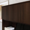 Affirm 59.06" Commercial Grade Hutchwith 2 Storage Cabinets - Noble Elm|Crédence Affirm de 59,06 po de qualité commerciale avec 2 armoires de rangement - orme noble