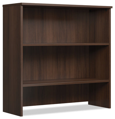 Affirm 35.43" Commercial Grade Bookcase Hutch - Noble Elm|Crédence de style bibliothèque Affirm de 35,43 po de qualité commerciale - orme noble