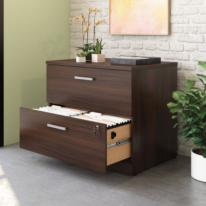 Affirm 35.43\" Commercial Grade 2-Drawer Filing Cabinet - Noble Elm
