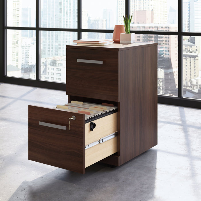 Affirm 15.55\" Commercial Grade 2-Drawer Filing Cabinet - Noble Elm