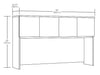Affirm 59.06" Commercial Grade Hutch with 2 Cabinets - Hudson Elm|Crédence Affirm de 59,06 po de qualité commerciale avec 2 armoires - orme Hudson