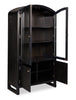 Alma Dining Curio Cabinet with Storage, 42"W x 78"H - Charcoal Black | Armoire vitrée de salle à manger Alma, 42 po (L) x 78 po (H), avec rangement - anthracite noir